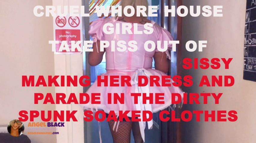 Cruel working girls get sissy 2 dress up