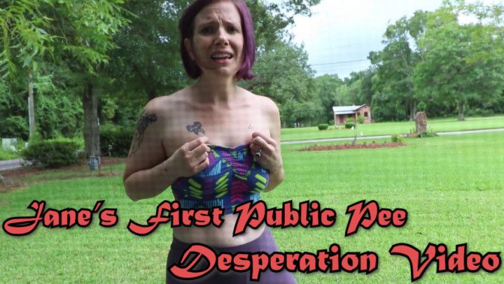 Janes First Public Pee Desperation Vid