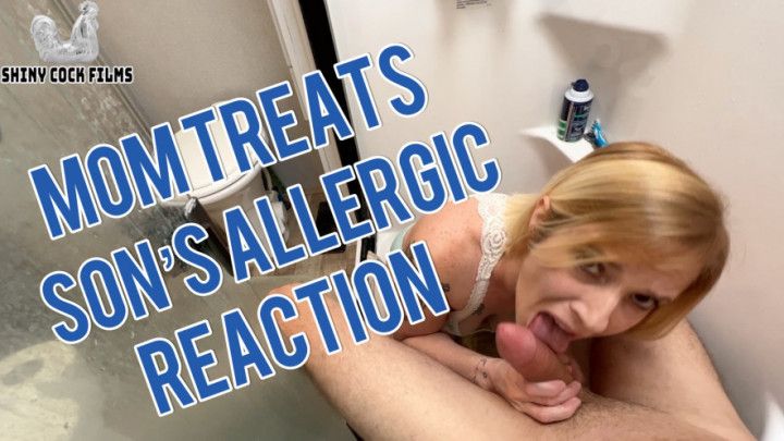 Mom Treats Sons Allergic Reaction