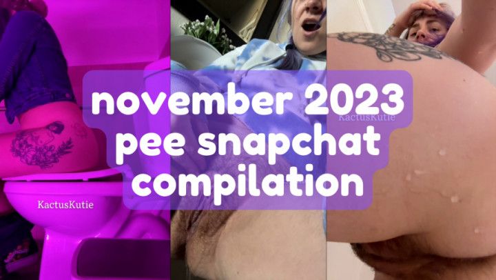 november 2023 pee snapchat compilation