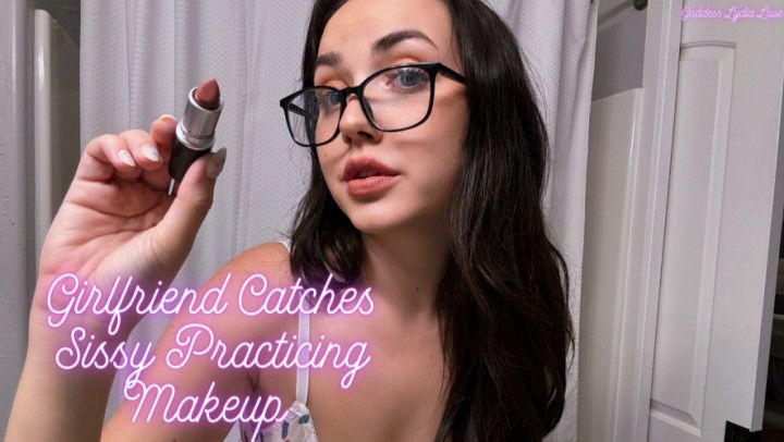 Sissy Gets Caught Practicing Makeup and Gets Sissified