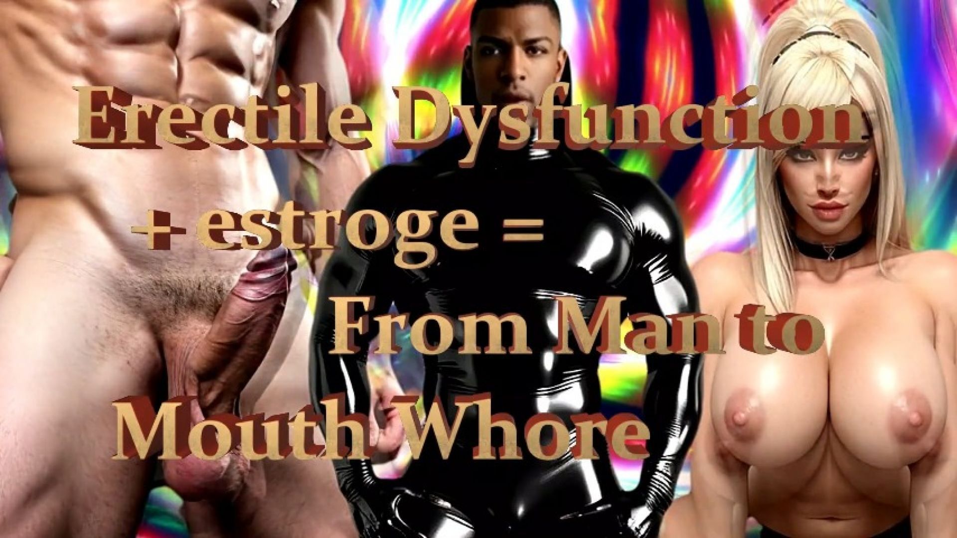 Erectile Dysfunction + estroge = From Man to Mouth Whore