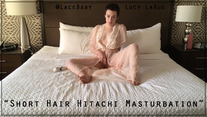 Short Hair Hitachi Masturbation