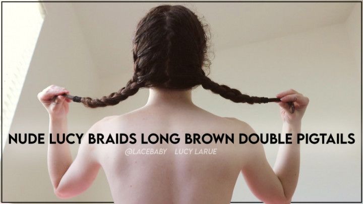 Nude Lucy Braids Long Brown Double Pigtails