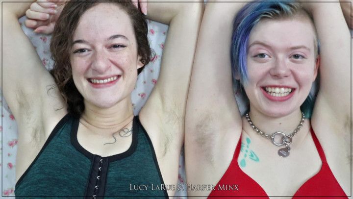 Harper and Lucy Compare Armpit Hair