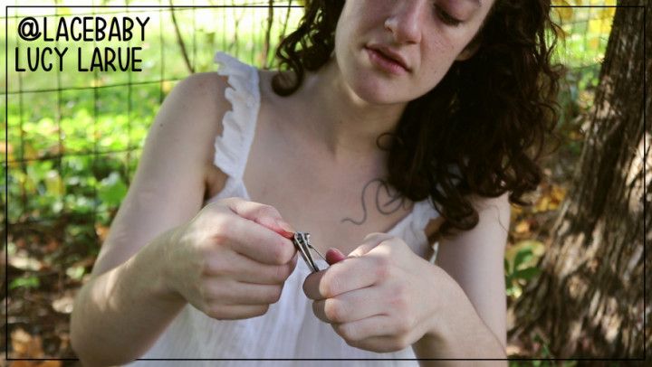 Autumn Outdoor Fingernail Clipping