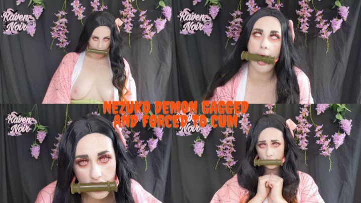 Nezuko Demon Gagged and F*rced to Cum