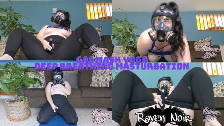 Gas Mask Yoga Deep Breathe Masturbation