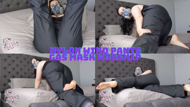 Nylon Wind Pants Gas Mask Worship