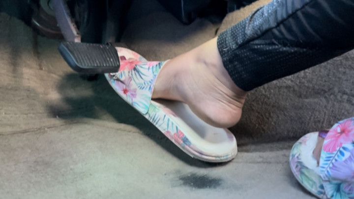 Brina Revving in my Slide Sandals