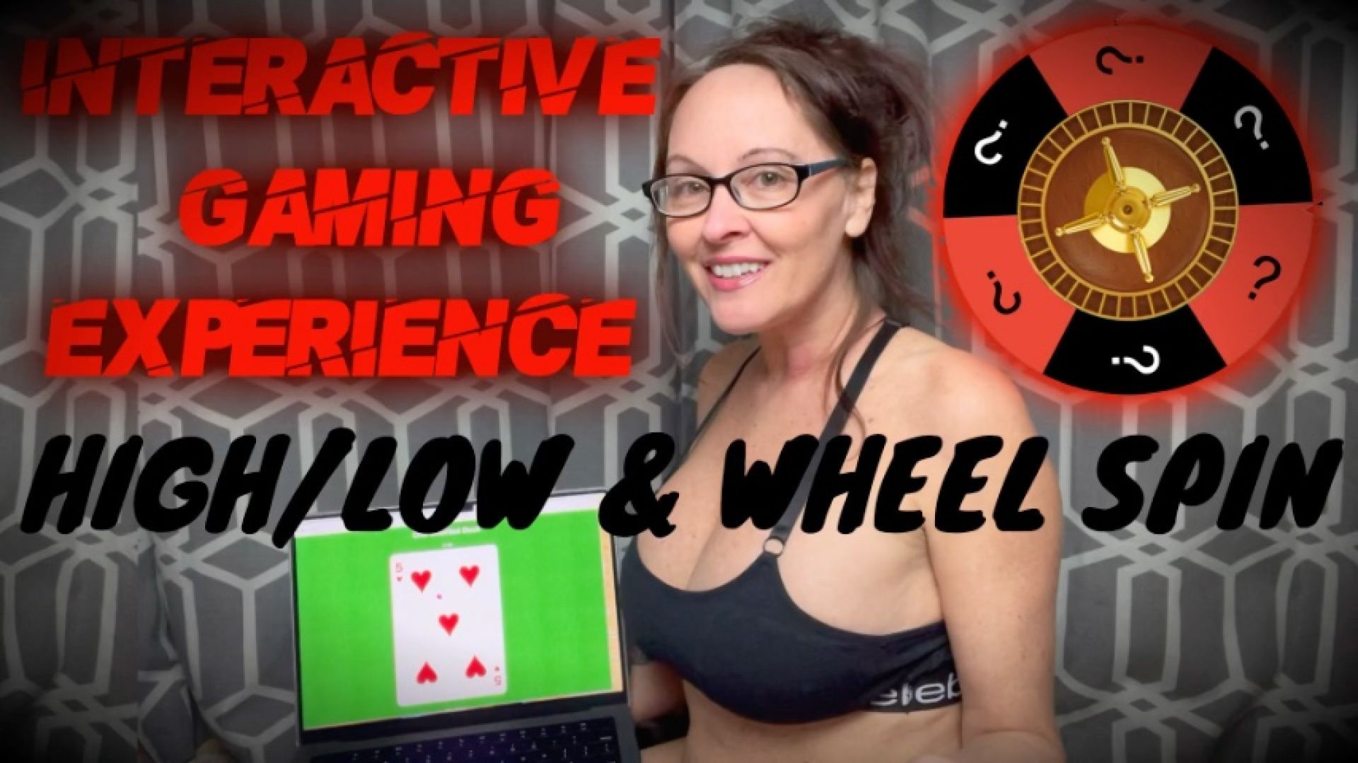 Interactive High Low and Wheel Spinning Game -female dominat