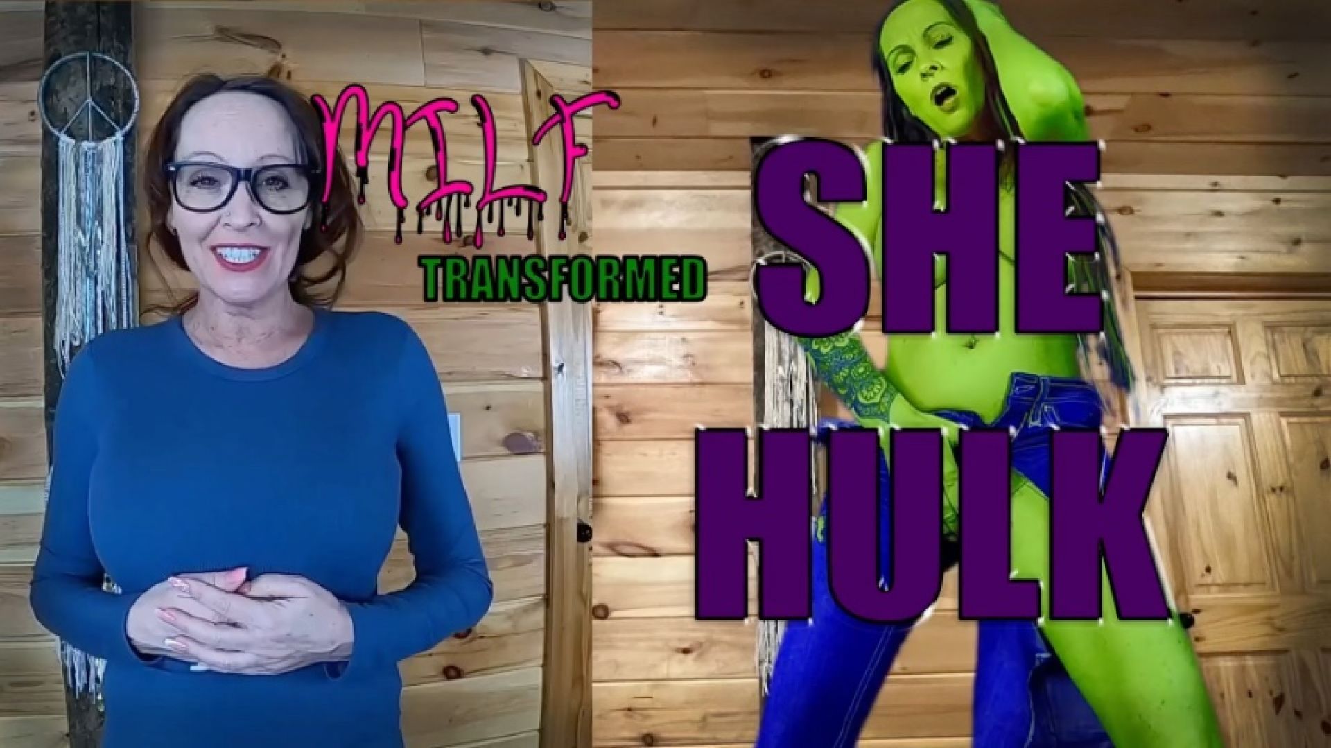 From MILF to She Hulk -Transformation- Giantess- SFX- Clothe