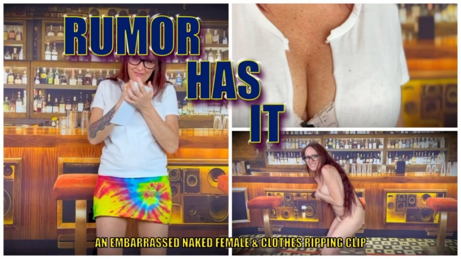 Rumor Has It- Embarrassed Naked Female-Clothes Destruction-C