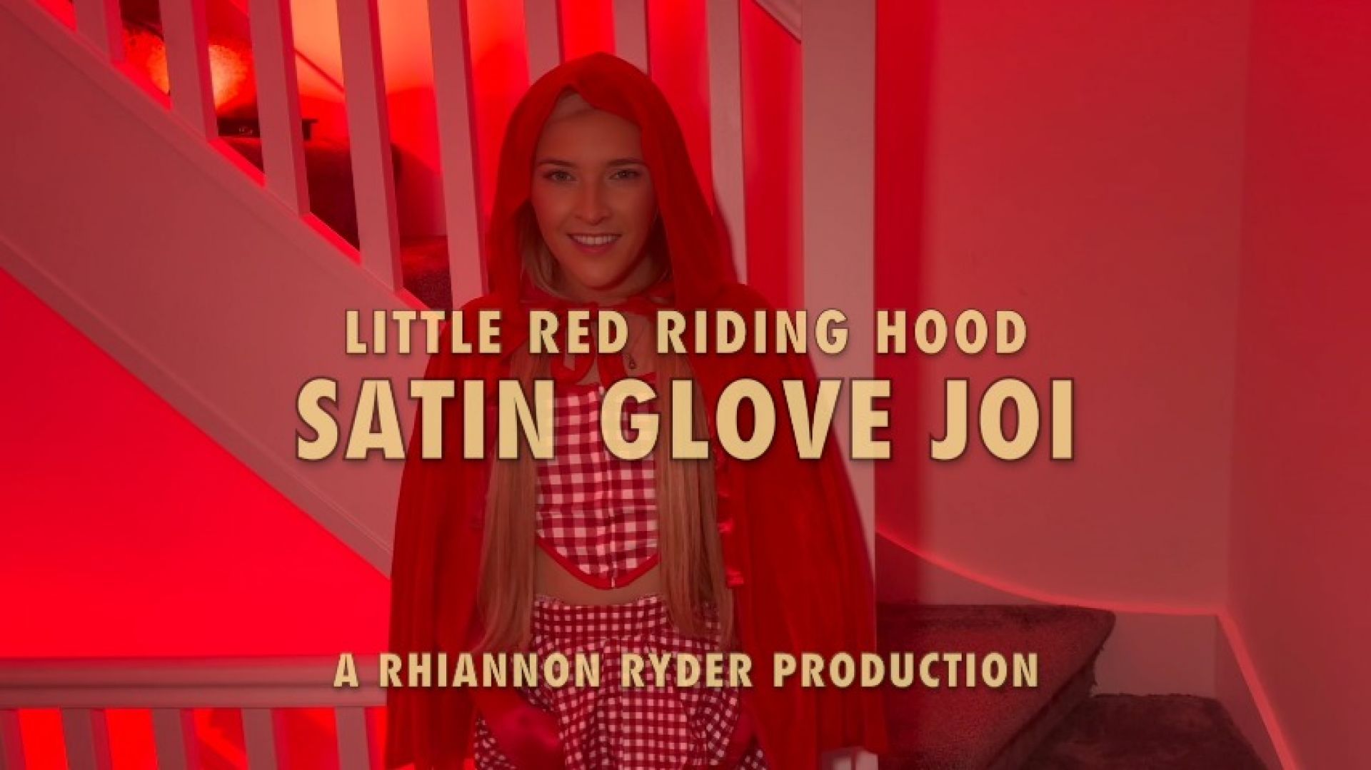 RED RIDING HOOD SATIN GLOVE JOI