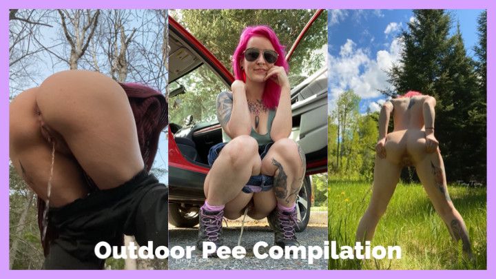 Outdoor Pee Compilation