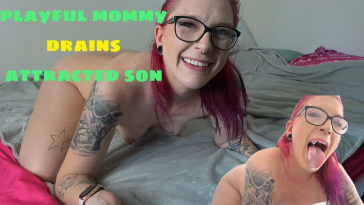 Playful Mommy Drains Attracted Son