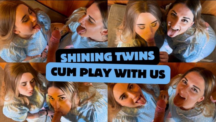 Shining Twins Double Blowjob - we both get facialed