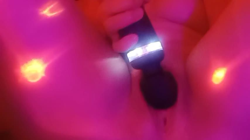 Hard cum with Dildo and Magic Wand