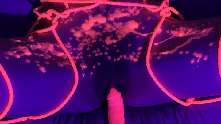 Blacklight Wax Play Bondage &amp; Teasing