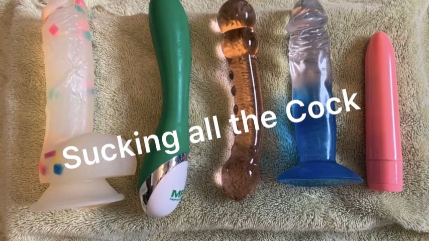 Sucking all the cock