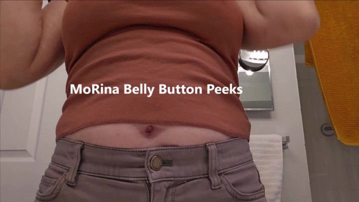 MoRina Belly Button Peeks - accidental exposure belly fetish