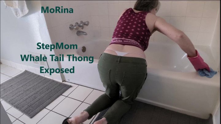 StepMom Whale Tail Thong Exposed