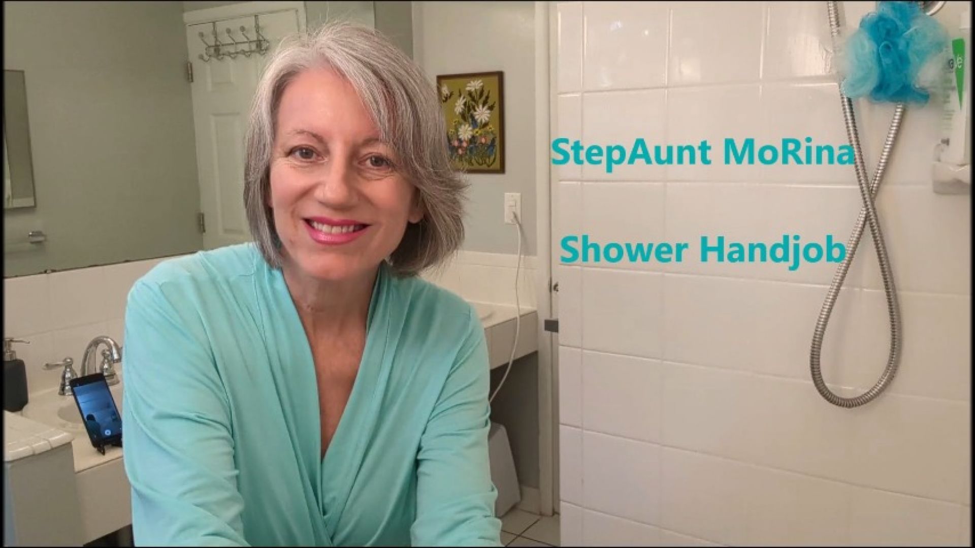 StepAunt MoRina Shower Handjob