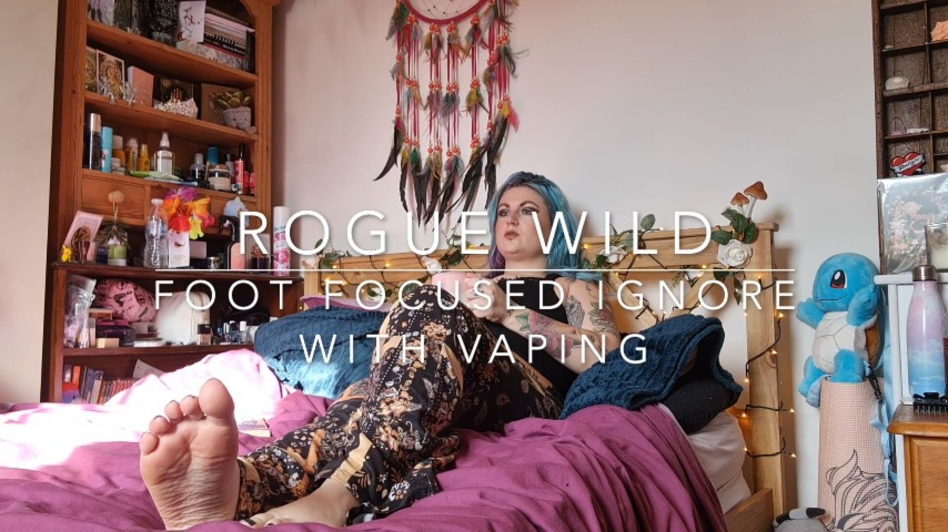 Ignoring you whilst reading and vaping with bare feet