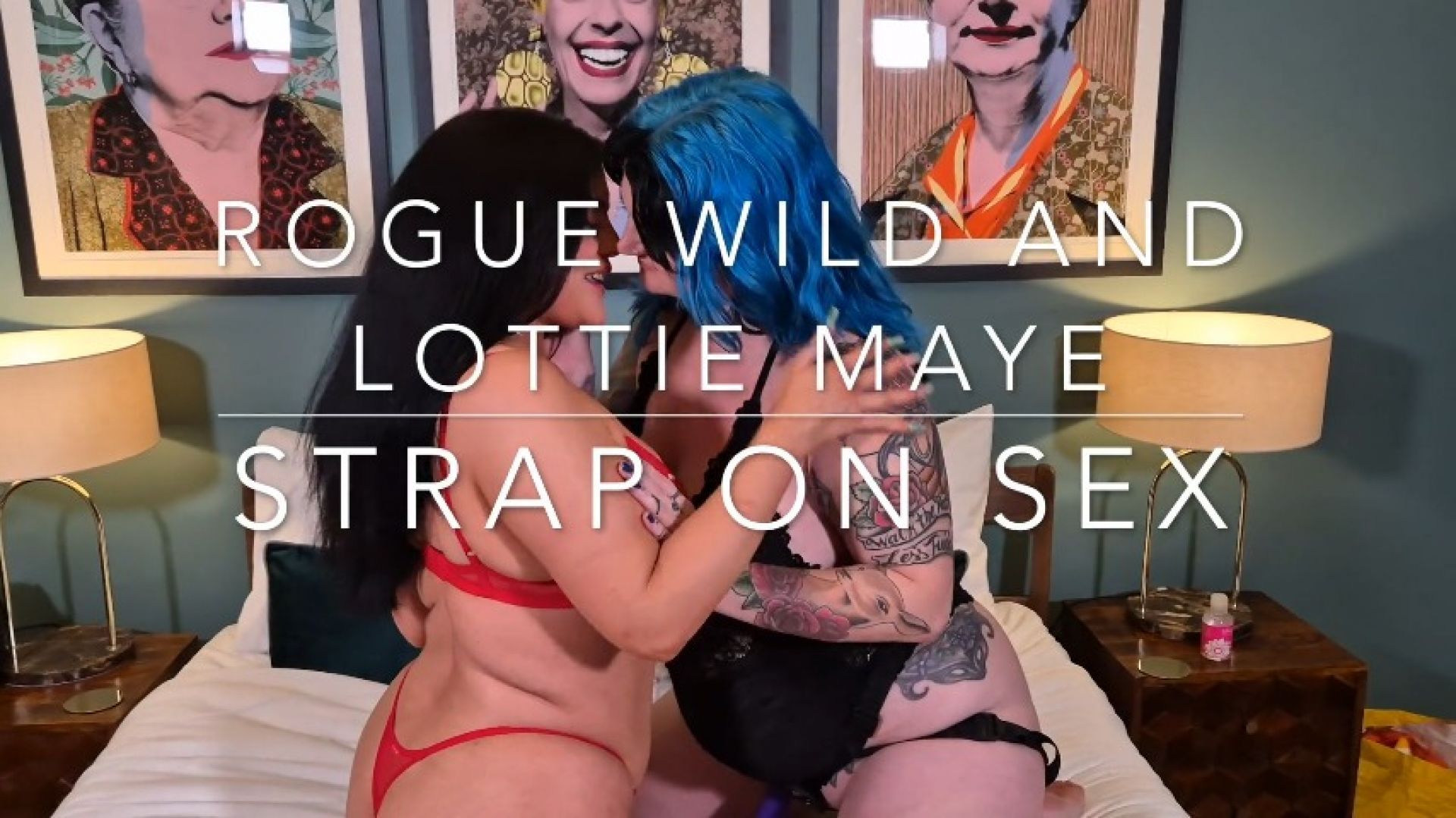 Rogue Wild fucks Lottie Maye with her strap on