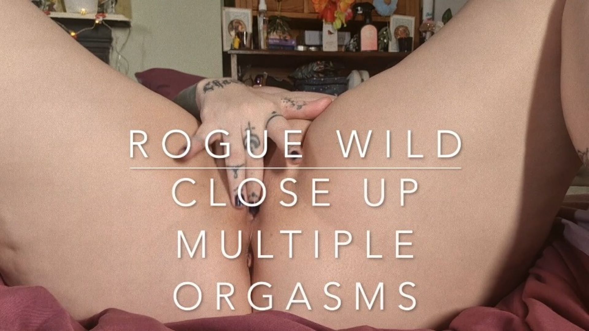 Rogue Wild - Close up wanking with multiple orgasms