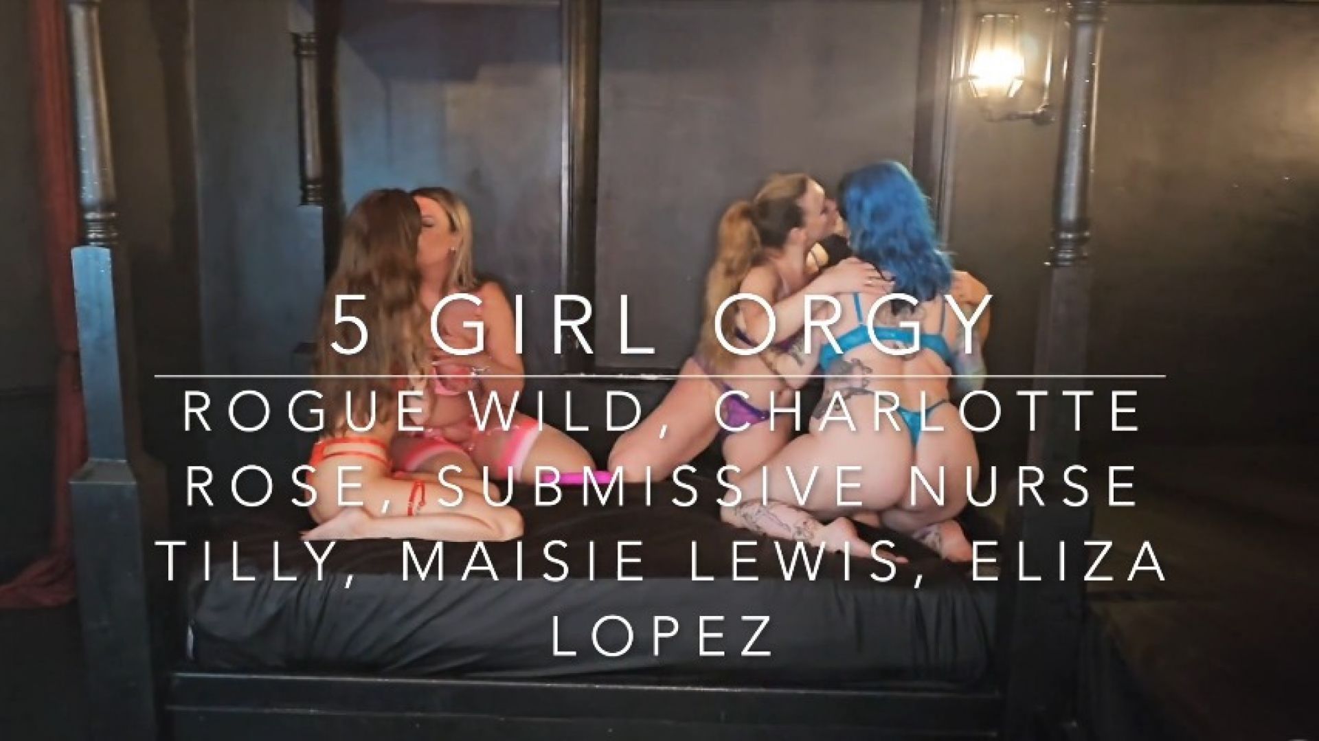 5 girl orgy with orgasms and squirting