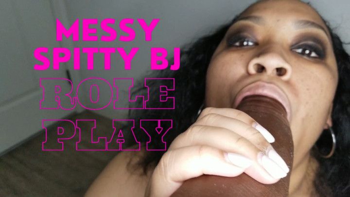 Ebony Spitty BJ Roleplay POV