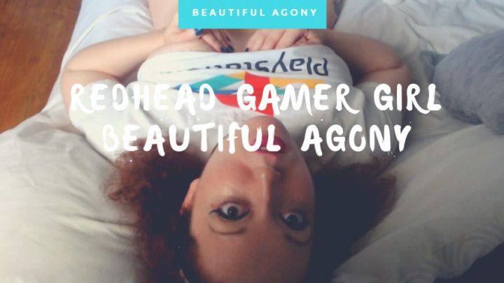 Redhead Gamer Girl Beautiful Agony