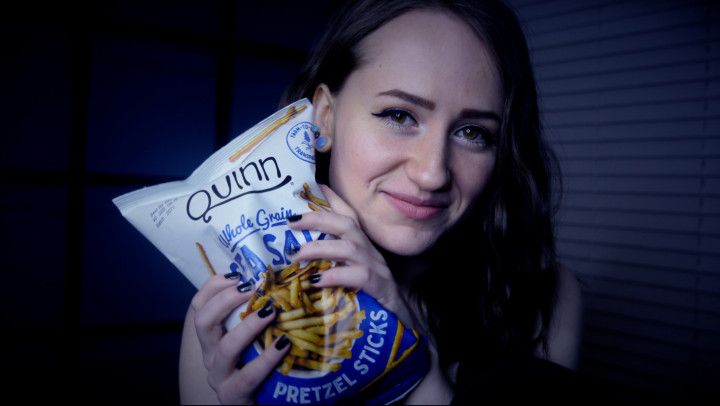 EATING PRETZELS ASMR