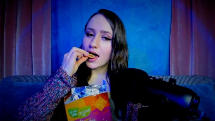 VEGAN CHEEZ-IT ASMR