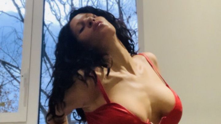 Raw and Real in Red Dress