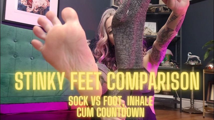 Stinky Feet Comparison - Foot Sock Cum Countdown