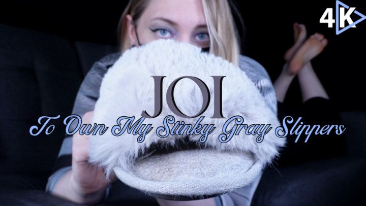 JOI to Own My Stinky Gray Slippers - 4K