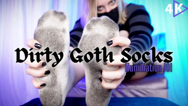 Dirty Goth Socks Humiliation JOI - 4K