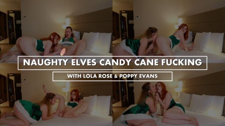 Naughty elves candy cane fucking with Poppy Evans