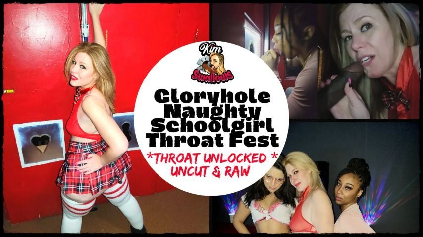 Gloryhole Naughty Schoolgirl Throat Fest