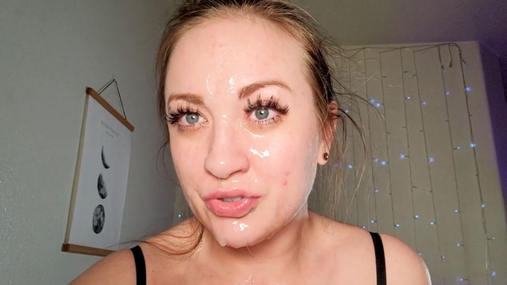 Rubbing Cum on my Face Makes Me So Horny