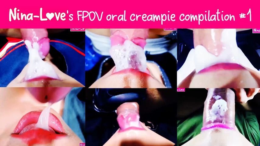 Nina-Love FPOV oral creampie compilation #1