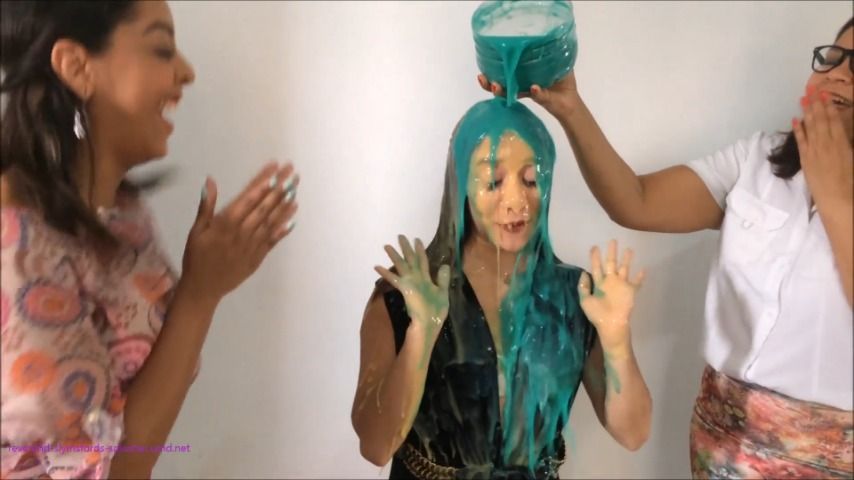 Covered In Slime &amp; Pies By Ana &amp;Messy Ma