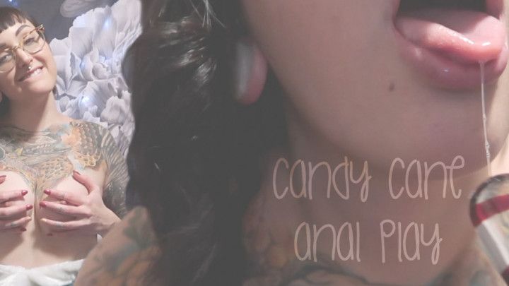 Candy Cane Anal Play