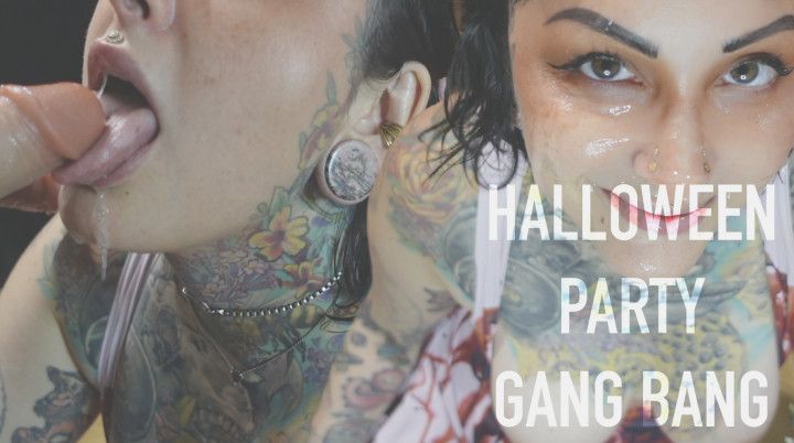 Halloween Party Gang Bang