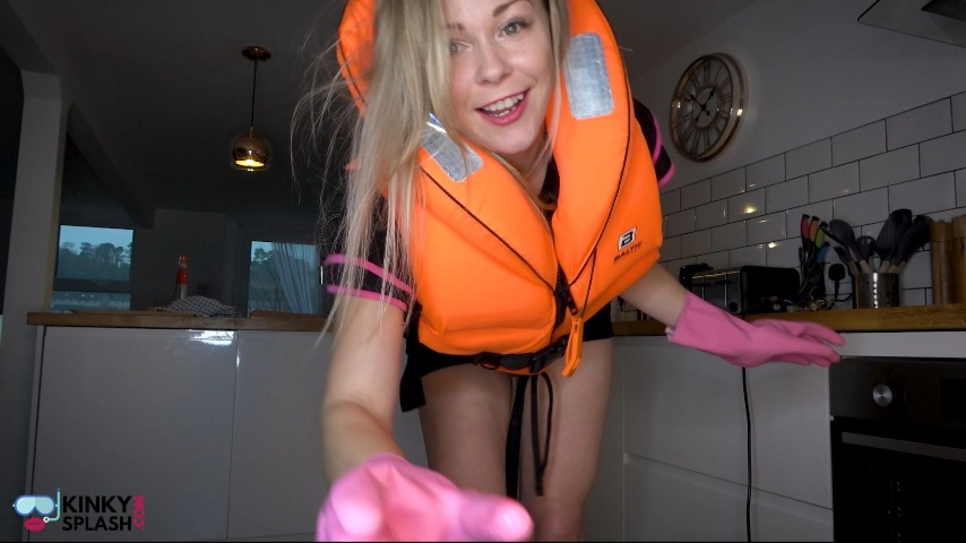 Lifejacket and Rubber Glove Wank