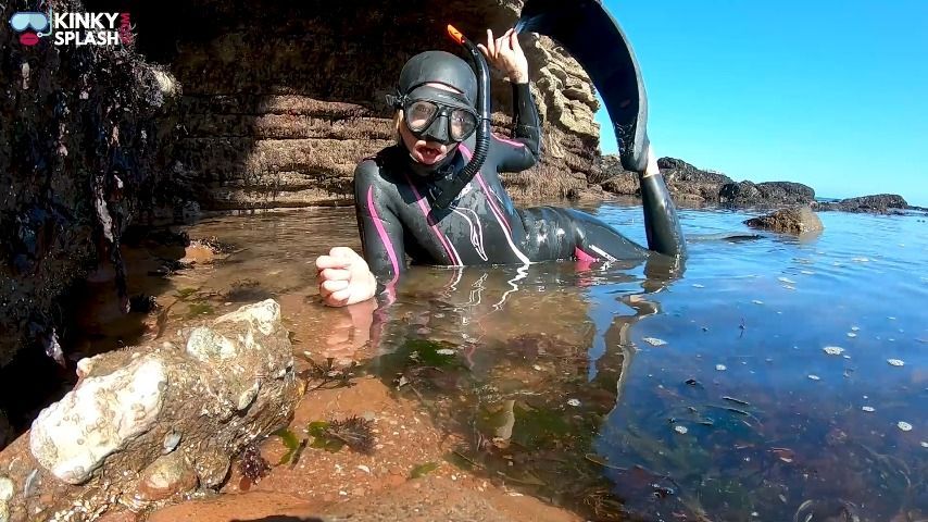 Slippery Rubber Girl In The Shallows