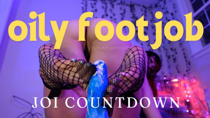 OILY FISHNET SOCK FOOTJOB JOI COUNTDOWN