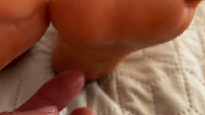 Funny tickling and footjob